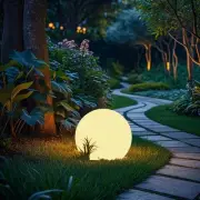Solar Ball Light-12inch LED Outdoor Table Lamp,16 RGB Colors and Dimmable Glo...