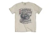 Creedence Clearwater Revival Unisex Adult Born On The Bayou T-Shirt (Sand) - UTRO11545