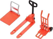 NAMOARLY Mini Platform Cart Model Hand Pulley Moving Tool Miniatures Construction Tool Learning Toy for Boys and Girls