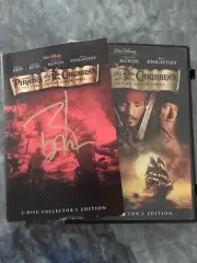 Johnny Depp Signed Pirates Of The Caribbean Dvd Booklet With COA