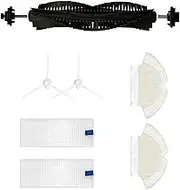 HMHAM Replacement Parts Compatible for Tefal Rowenta X-Plorer Serie 75 RG7687 RR7684WH Robotic Vacuum Cleaner, 1*Main Brush 2*Side Brush 2*Filter 2*Mop Pads