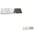 Rabbit Cage Galvanised Steel Rabbit Playpen Anthracite/Grey Multi Sizes vidaXL