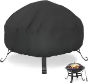 Fire Pit Cover, 32 Inch Cover 29-32 Inch round Firepit, Waterproof Windproof Dus
