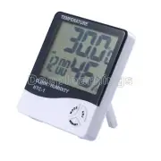 Thermometer Hygrometer Weather Station Temperature Humidity Desk Alarm Clock NEW