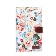 Flower Pattern Cloth Surface Horizontal Flip PC + PU Leather Case with Holder & Card Slots & Sleep / Wake-up Function For Galaxy Tab A 8.0 inch (2019) / T290 / T295(White)