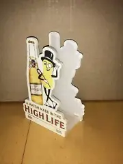 Miller High Life Beer Planters Peanuts Mr. Peanut Napkin Menu Holder New
