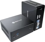 SOYO M2 Plus Mini PC, Intel 12th Gen Alder Lake - N100 up to 3.4GHz, 16GB DDR4 512GB SATA M.2 2280 SSD, 4K@60Hz Dual Displays, HDMI, WiFi 5 Mini Computer Business, Education and Office