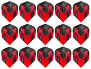 5 Sets Harrows Prime Standard Dart Flights - Ships w/ Tracking - Arrows Red