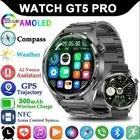 For HUAWEI GT5 Pro GPS NFC Smart Watch Men 360*360 AMOLED Screen Heart Rate Blue