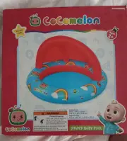 Cocomelon Inflatable Shaded Baby Pool Ages 2+ New Float Pool