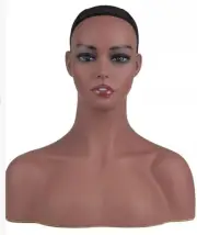 Realistic Mannequin Head Display Stand Manikin Head Bust Hat Jewelry Wig Holder