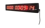 Red Days Countdown Clock 10 Digits Count up 10000 Days Hours Minutes Seconds ...