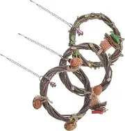 PERSELOSO Bird Swing for Cockatiel Delicate Parrot Perch Stand Home Decorative Toy