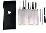 Moli Various Lock Pick Tool Set,Locksmith Tool Lock Pick Kit Open Lock,Repair Lock,Extractor Broken Key Tool (12pcs Tools)