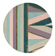 Ted Baker Sahara Round Pink Rug - 56102