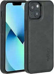 molzar GripBig Series for iPhone 13 Mini Case, Built-in Metal Plate for Magnetic Mount, Wireless Charging Support, Compatible with iPhone 13 Mini, Black/Black