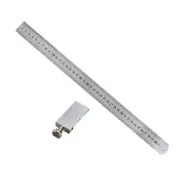 Scribing Ruler with Slide Stop Aluminum Carpentry Marking Gauge 15/20/30/40cm