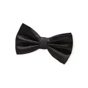 Mens Dark Brown Plain Coloured Checkered Bow Tie