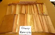 BOX OF CHERRY SCRAP OF KILN DRIED THIN LUMBER