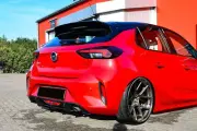 For Opel Corsa F GS 19+ Performance Rear Bumper diffuser addon with ribs /fins
