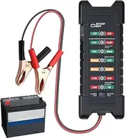 Battery Analyzer Tester - 12V/24V Automotive Batteries & Alternator Diagnostic Tool - Charging & Cranking Analysis for Motorcycle, Truck, Boat, RV, Marine