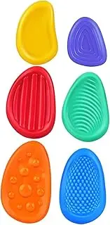 JWQFBC 6pcs for Kids, Fidget Toy Set, Recognition Toy, Texture Worry Stone, Stress Toy for 2, 3, 4, 5 Years