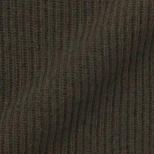 【MUJI 無印良品】男羊毛混氂牛毛螺紋高領針織衫 XS 煙燻綠