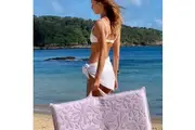 Sunnylife: Luxe Folding Seat - Rio Sun Pastel Lilac