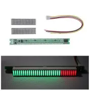 Brightness Adjustable 32 LED Bars Level Indicator VU Meter for Music Sound