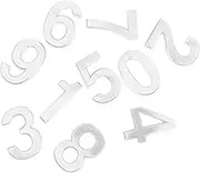 KITANDOVE 3d Door Number Sticker 10pcs Set Self-adhesive Abs Resin House Numbers for Apartment Office Retro Design Mailbox Number Decal