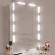 Led Vanity Mirror Lights, Hollywood Style Vanity Make Up Light, Dimmable Touch Control Lights Strip, for Makeup Vanity Table & Bathroom Mirror (Mirror Not Included)