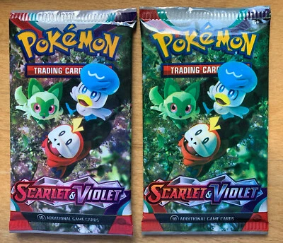 Pokémon Scarlet & Violet Blue Ink Error Booster Pack- Fuecoco, Quaxly *Read Com