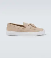 [Frescobol Carioca] Frescobol Carioca Monta tassel suede loafers AU 7 beige
