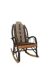Amish Hickory Rocking Chair Pad Cushion Set in AZ-Sand Fabric V Southwest