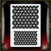 Triangle Pattern Texture Airbrush Stencil Template Airsick