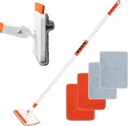 Wall & Baseboard Cleaner Mop Tool with 49'' Long Handle for Cleaning Window Floo