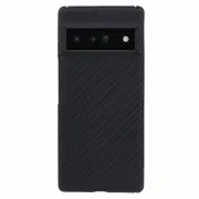 Slim-fit Black 1500d Coarse Texture Aramid Fiber Case For Google Pixel 6 Pro 5g, Big Lens Cutout