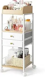Makeup Organizer, Floor Skincare Organizers, Make Up Organizers and Storage with Drawers, Vanity Organizer Cosmetics Display Cases Holder for Skin Care Nail Polish Perfume Makeup brush Hair Tool