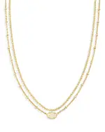 Kendra Scott Emilie Mother of Pearl Layered Necklace, 15.5-18.5