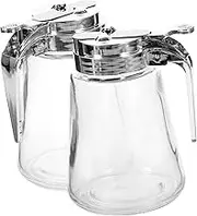 2Pcs Condiment Dispenser Honey Syrup Dispenser for Kitchen Versatile Storage for Vinegar Ginger More for Bar Use