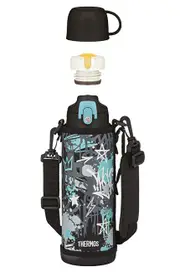 Thermos Thermos for children with two caps - light blue 1000 ml