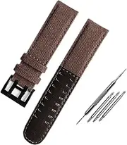 [XNWKF] Canvas leather strap is suitable for Hamilton Khaki field watch H68201993 H7060596 For Seiko strap 20mm 22mm buckle