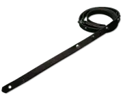 RYB Leather Guitar Strap Black Pearl Custom Los Angeles Straps