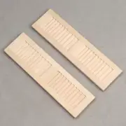 2PC Doll House Miniatures 1:12 Scale Windows Unpainted Villa Accessories DIY