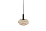 Mendrez 3 Elegant Curved Glass Contour Pendant Light Lamp.