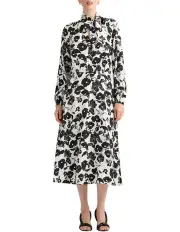 [David Lawrence] Rosalind Midi Dress in Black