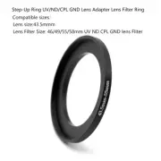 43.5 - 46/49/55/58mm Step-Up Ring UV/ND/CPL GND Lens Adapter Lens Filter Ring