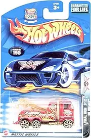 Mattel Hot Wheels 2003 1:64 Scale Final Run Red Rig Wrecker 1/12 Die Cast Car #195