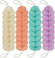 Bath Loofah Shower Sponge Soft Mesh Loofah Body Scrubber with Long Loofah Bath Sponge for Men Women Body Wash Exfoliator Shower Puffs