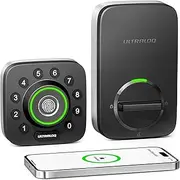 Smart Lock, ULTRALOQ U-Bolt Pro, 6-in-1 Keyless Entry Door Lock with App, Fingerprint, Bluetooth and Keypad, Smart Door Lock, Smart Deadbolt, Front Door Lock, IP65 Waterproof